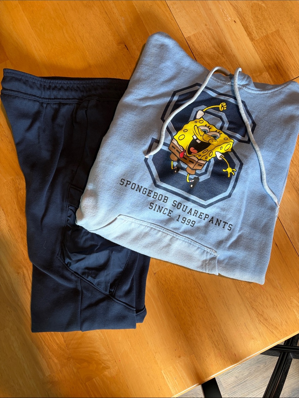 SpongeBob Squarepants Light Blue Hoodie with Black Joggers